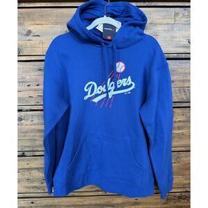 Los Angeles Dodgers Hoodie Mens Large MLB Baseball Pullover Sweatshirt Fanatics
